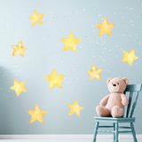 Kinderzimmer Wandtattoo: Kit Aquarell Sternen 3