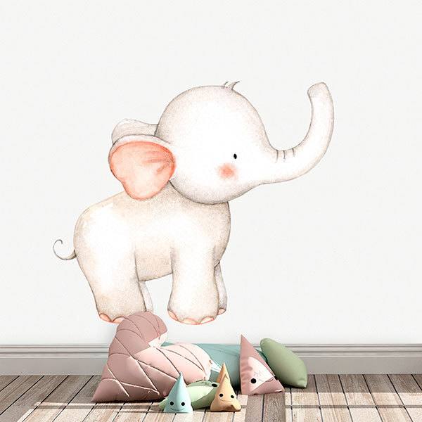 Kinderzimmer Wandtattoo: Aquarell Elefant