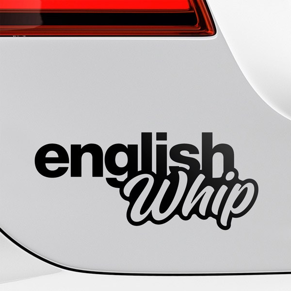 Aufkleber: English Whip