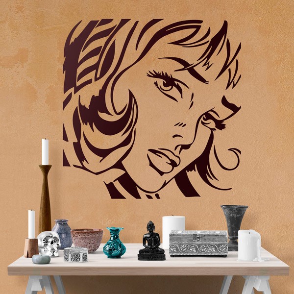 Wandtattoos: Mädchen mit Stirnband