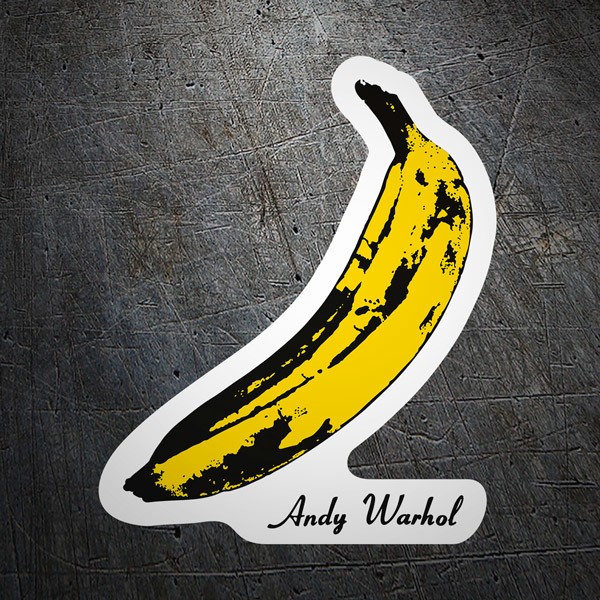 Aufkleber: Andy Warhol Banane