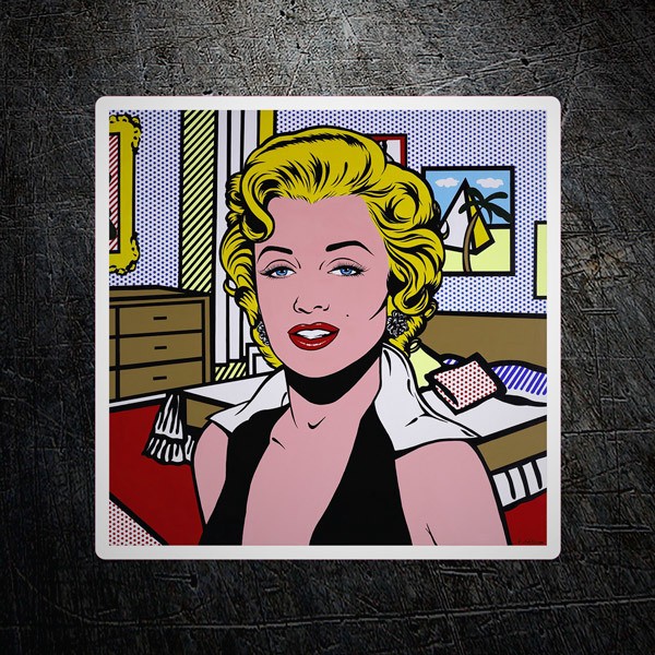 Aufkleber: Marilyn Pop Art