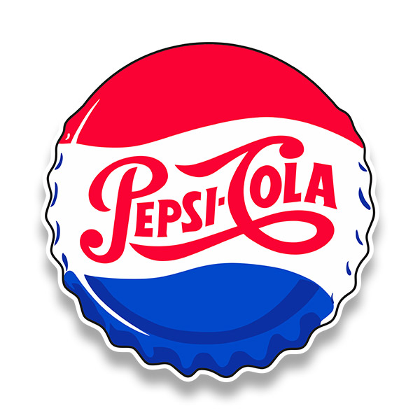 Aufkleber: Teller Pepsi Cola