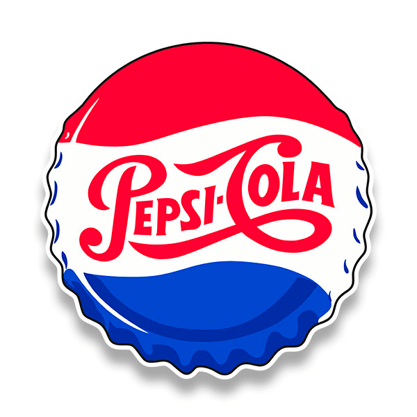 Aufkleber: Teller Pepsi Cola