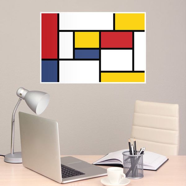Wandtattoos: Kunst Mondrian