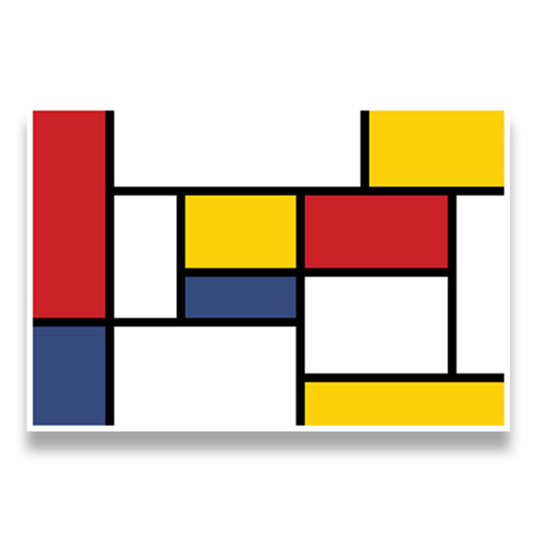 Wandtattoos: Kunst Mondrian