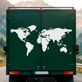 Wohnmobil aufkleber: Silhouette Karte Mundi Niedrig 8