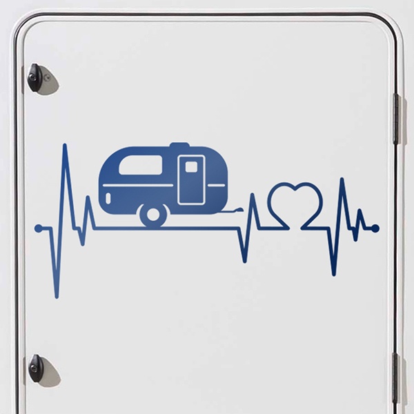 Aufkleber: Caravan Elektrokardiogramm