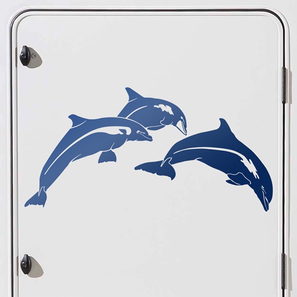 Wohnmobil aufkleber: Delfine springen