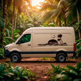 Wohnmobil aufkleber: Paradiesischer Strand 13