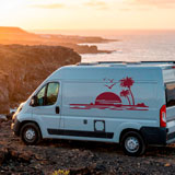 Wohnmobil aufkleber: Paradiesischer Strand 7