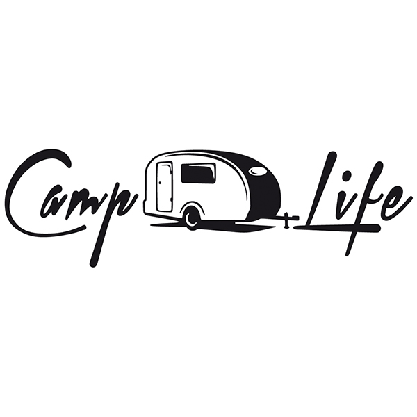 Aufkleber: Camp Life