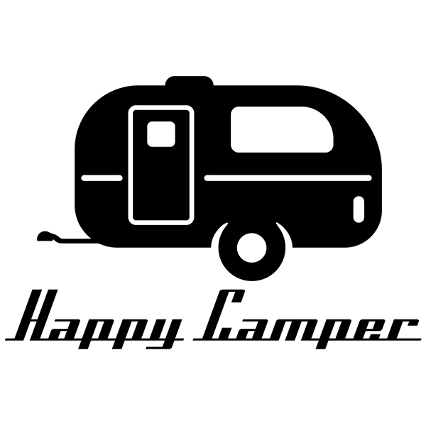 Wohnmobil aufkleber: Happy camper