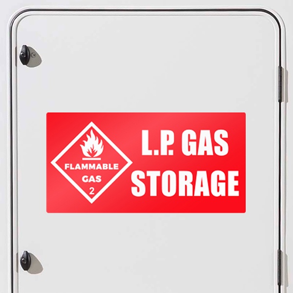 Aufkleber: LP GAS Storage