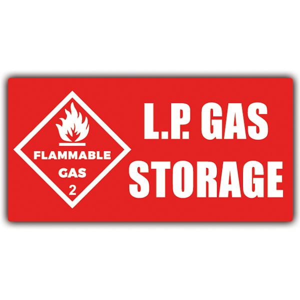 Wohnmobil aufkleber: LP GAS Storage