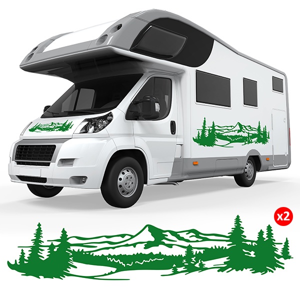 Wohnmobil aufkleber: Pyrenäenlandschaft