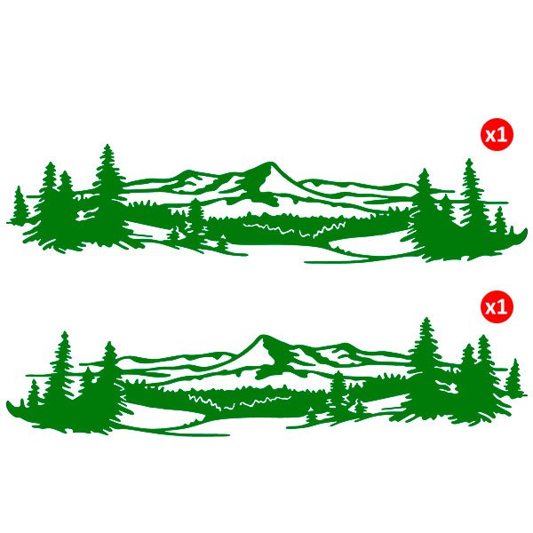 Wohnmobil aufkleber: Pyrenäenlandschaft