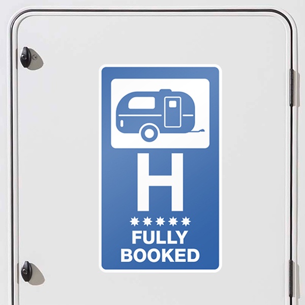 Wohnmobil aufkleber: Hotel Fully Booked