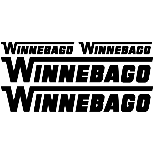 Wohnmobil aufkleber: Winnebago Aufkleber-Set