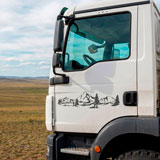 Wohnmobil aufkleber: Berglandschaft 24