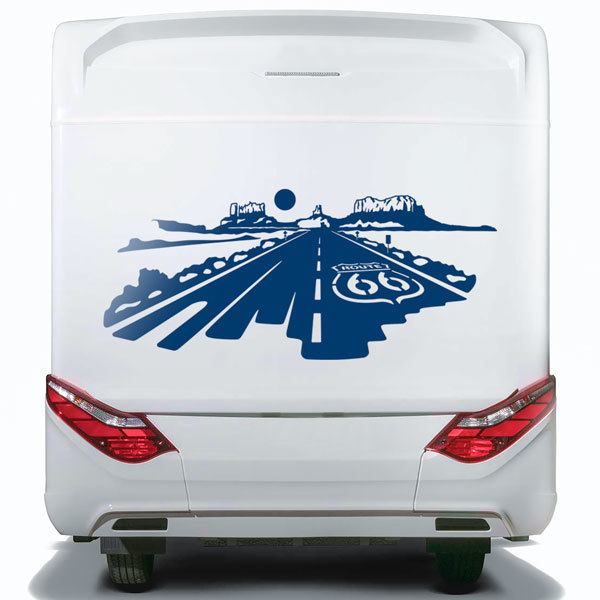 Wohnmobil aufkleber: Straßenroute 66