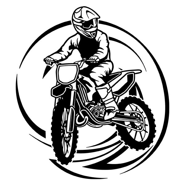 Wohnmobil aufkleber: Trial-Motorrad