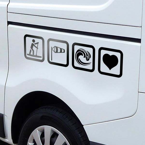 Aufkleber: Liebe zum Sup