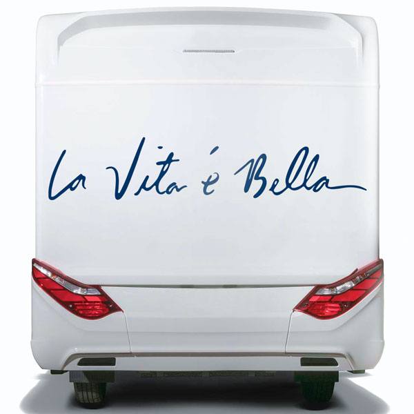 Aufkleber: La Vita é Bella von Wohnmobil 