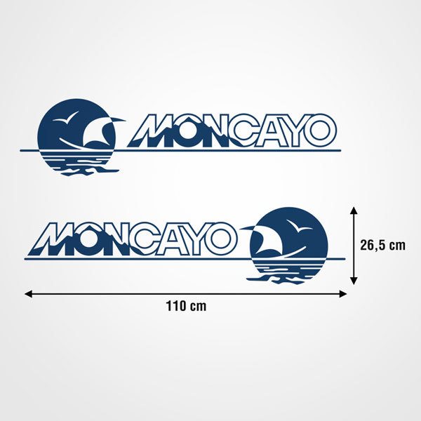 Wohnmobil aufkleber: Set Moncayo