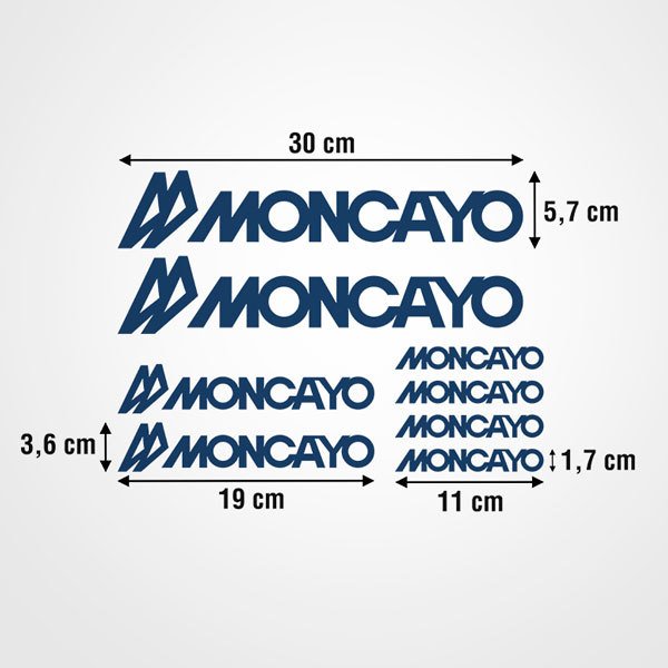 Aufkleber: Set 8X Moncayo