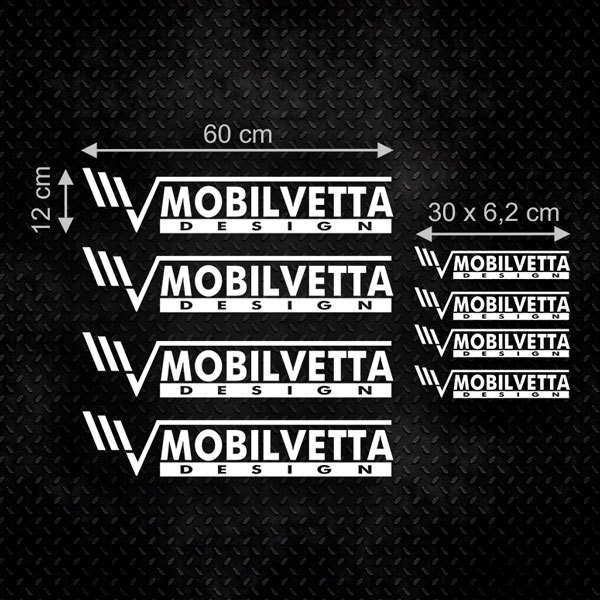 Mobilvetta Design Aufkleber-Set (8-teilig) 0