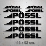 Wohnmobil aufkleber: Set 8X Pössl 2