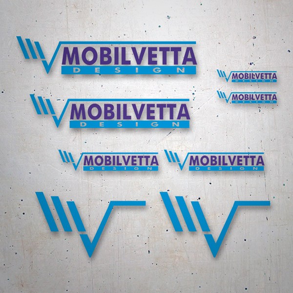 Aufkleber: Set 8X Mobiletta Design in zwei Farben