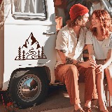 Wohnmobil aufkleber: Berg-Dreieck 2