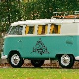 Wohnmobil aufkleber: UFO Mountains camping 2