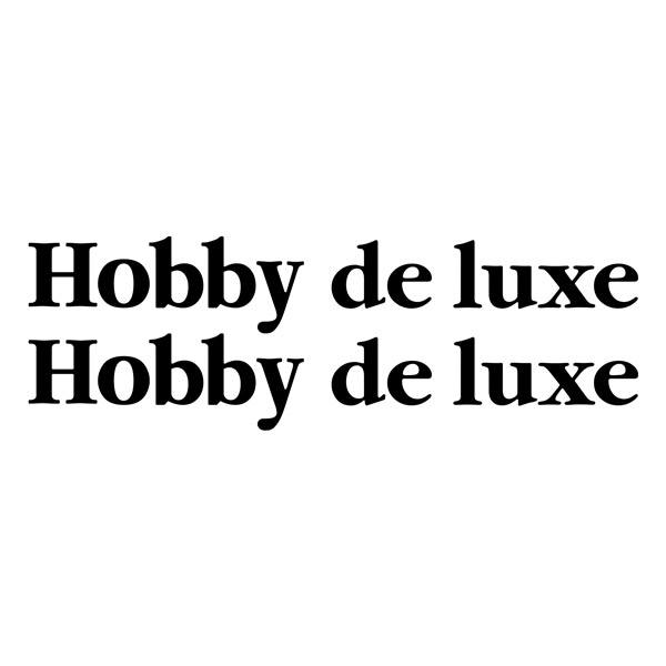 Wohnmobil aufkleber: Hobby de luxe