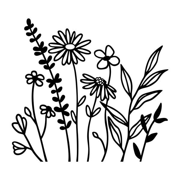 Wohnmobil aufkleber: Wildblumen