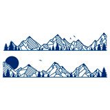 Wohnmobil aufkleber: Berglandschaft 3