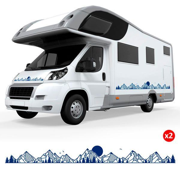 Wohnmobil aufkleber: Berglandschaft