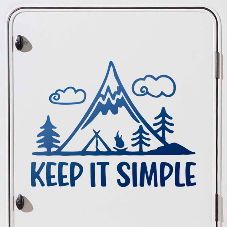 Wohnmobil aufkleber: Keep it simple Aufkleber für Wohnmobile