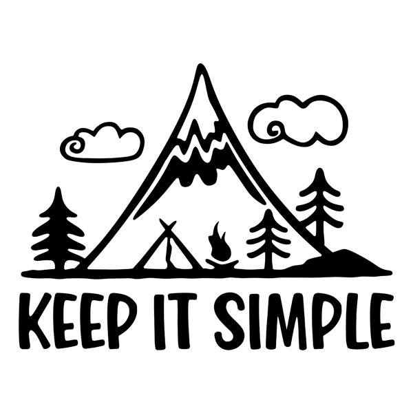Wohnmobil aufkleber: Keep it simple Aufkleber für Wohnmobile