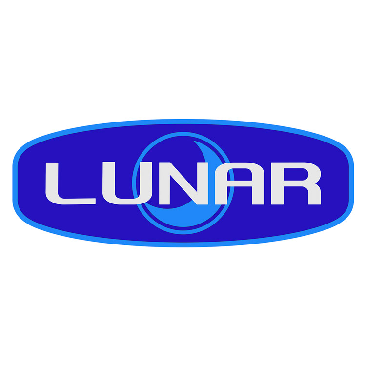 Wohnmobil aufkleber: Wohnmobil-Aufkleber Lunar-Logo in Blautönen