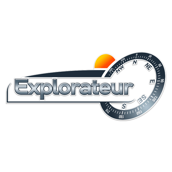 Wohnmobil aufkleber: Pilote Explorateur Aufkleber links