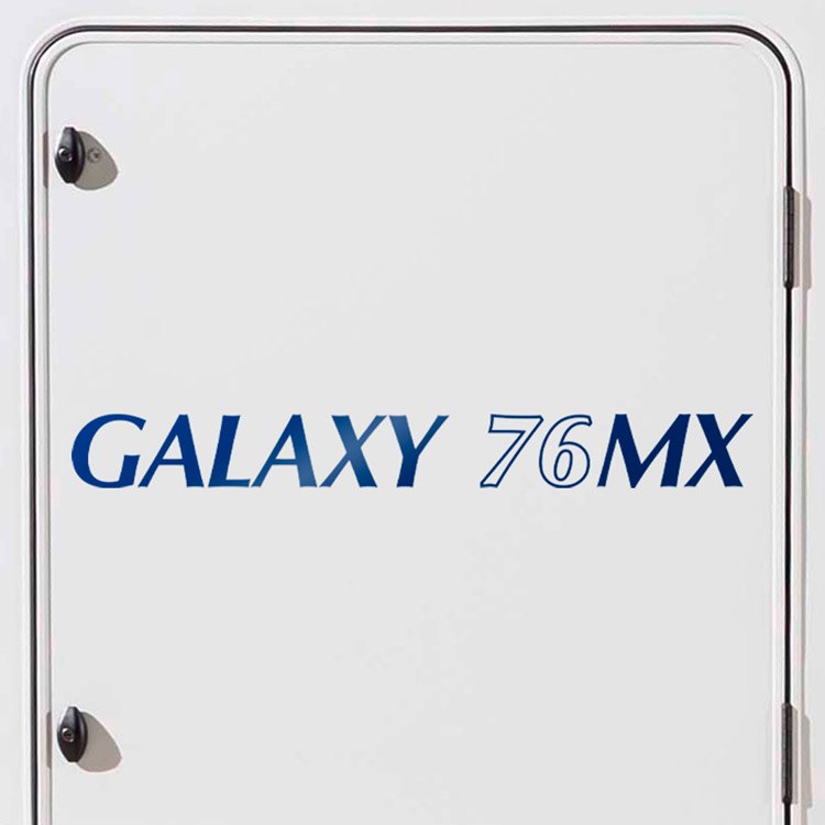 Wohnmobil aufkleber: Dekorative Aufkleber Pilote Galaxy 76MX für Wohnmo