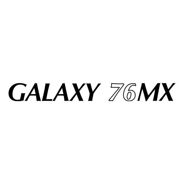 Wohnmobil aufkleber: Dekorative Aufkleber Pilote Galaxy 76MX für Wohnmo