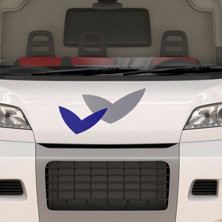 Wohnmobil aufkleber: Pilote-Logo Flügel Haube