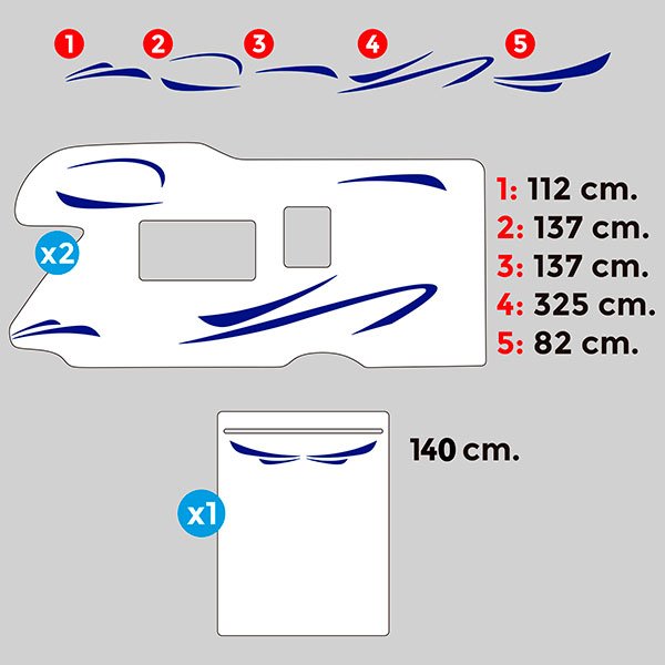 Wohnmobil aufkleber: Saturno Carovana Kit