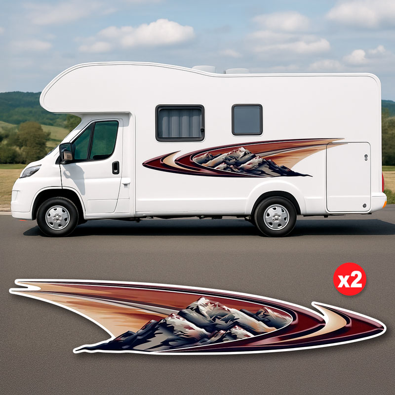 Wohnmobil aufkleber: Berge