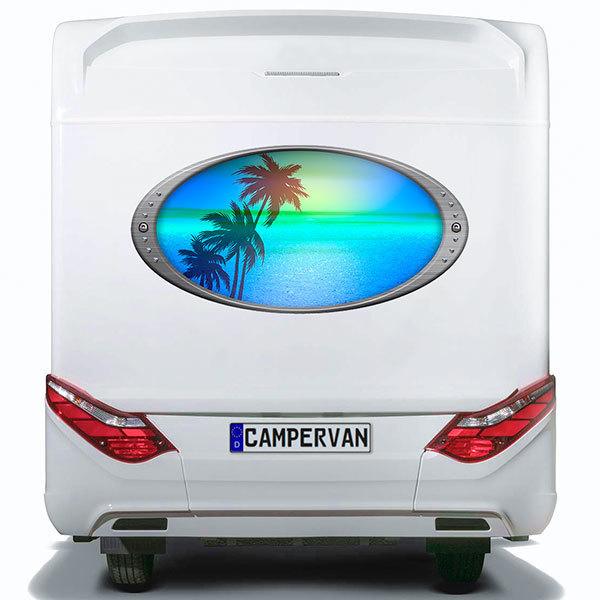 Wohnmobil aufkleber: Elliptischer Rahmen handflächen