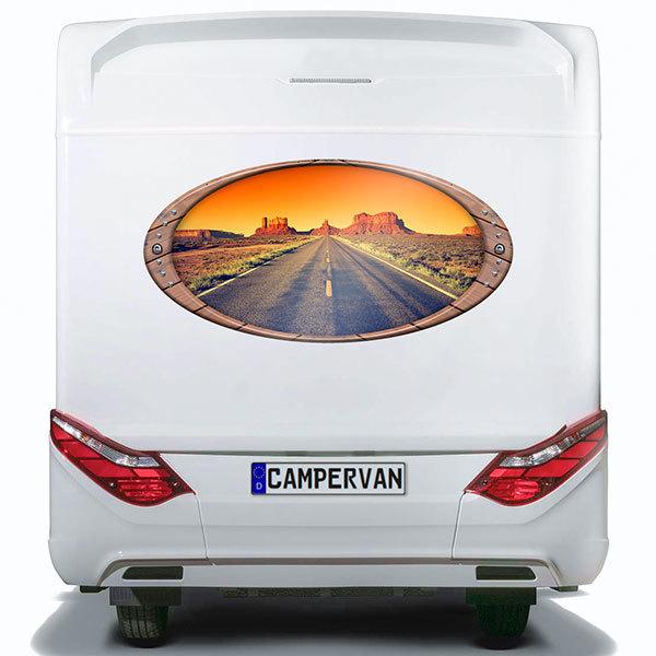 Wohnmobil aufkleber: Elliptischer Rahmen Grand Canyon